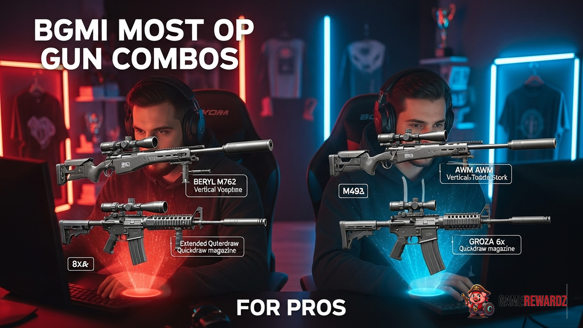 BGMI Most OP Gun Combos for Pros